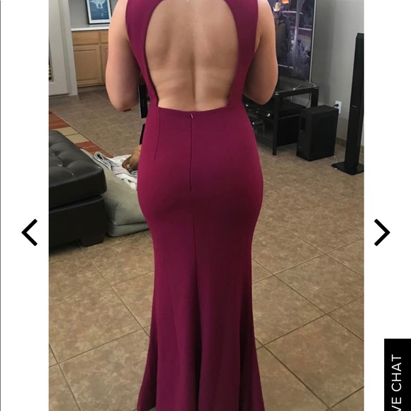 Lulus’s MINE MAGENTA BACKLESS MAXI DRESS - Picture 4 of 4